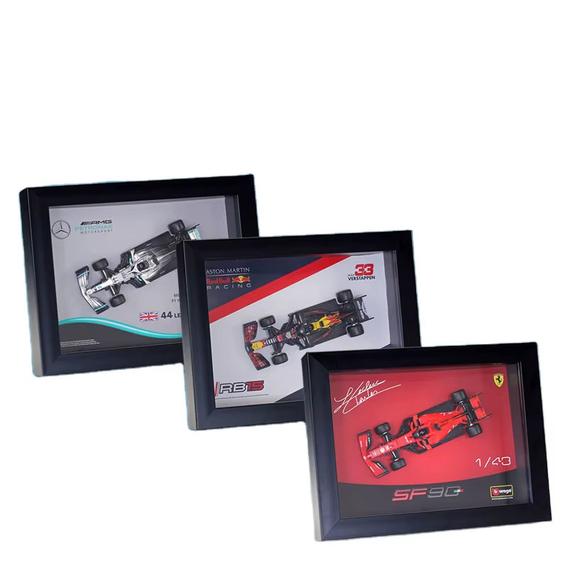 Bburago 1:43 F1 Racing Red Bull RB15 RB16B W10  Model Photo Frame 